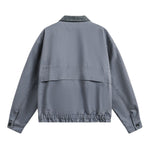 Vintage Washed Canvas Barn-style Loose-fitting Denim Jacket