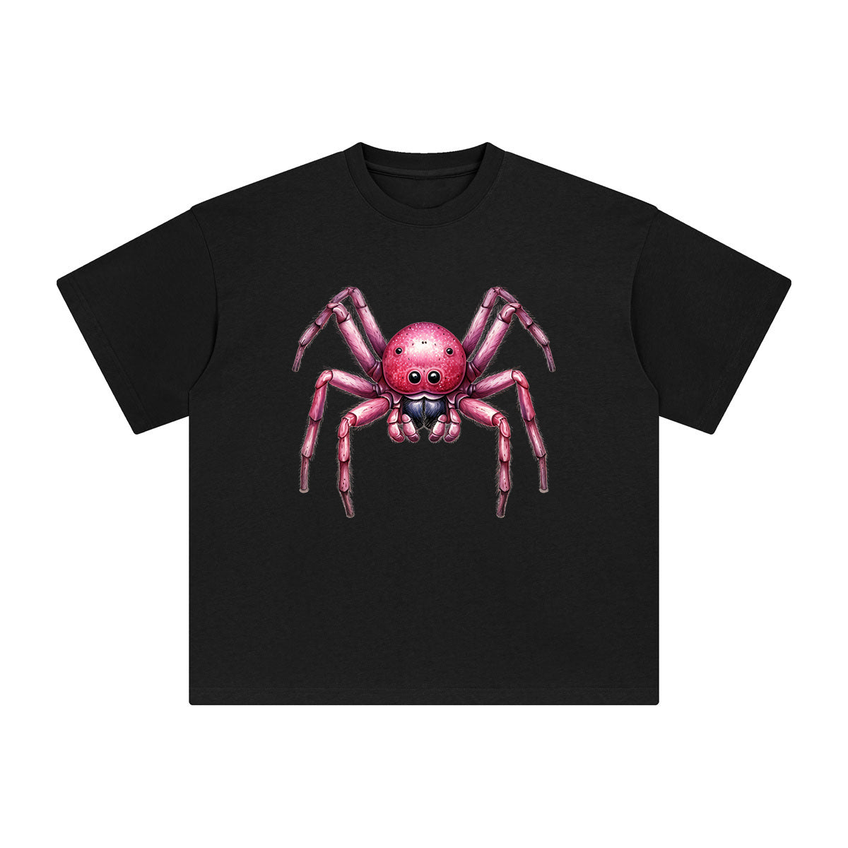 Pink Spider Graphic Tee-INNBLAC Fashion Apparel