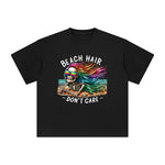 Sunbathing Skeleton Graphic Tee-INNBLAC Fashion Apparel