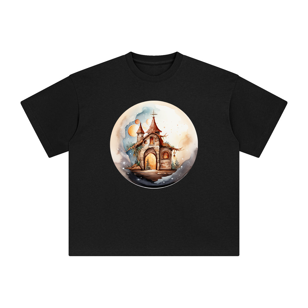 Small House Graphic Tee-INNBLAC Fashion Apparel