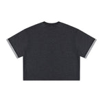 Oversized Cotton Crew Neck Tee 250G
