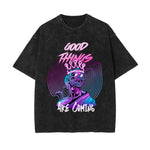 Good Things Graphic Washed Tee-INNBLAC Fashion Apparel