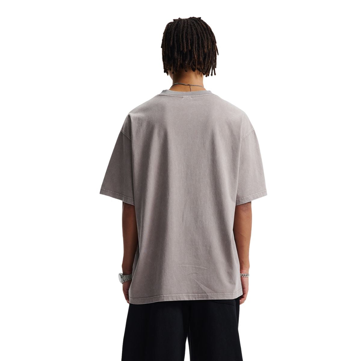 Camiseta Batik Vintage Lavada con Cuello en V de 7.5 oz