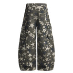 Star Print Oversized Cargo Pants