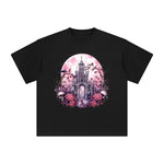 Pink Tomb Graphic Tee-INNBLAC Fashion Apparel