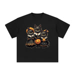 Three Black Cat Graphic Tee-INNBLAC Fashion Apparel