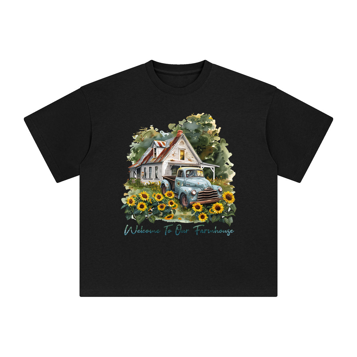 Welcome To Our Farmhouse Graphic Tee-INNBLAC Fashion Apparel