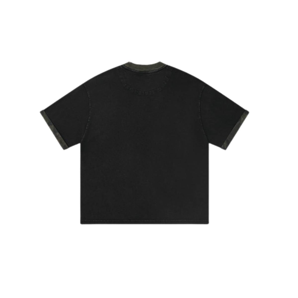 Stone Wash Camo Boxy T Shirt 8.5oz