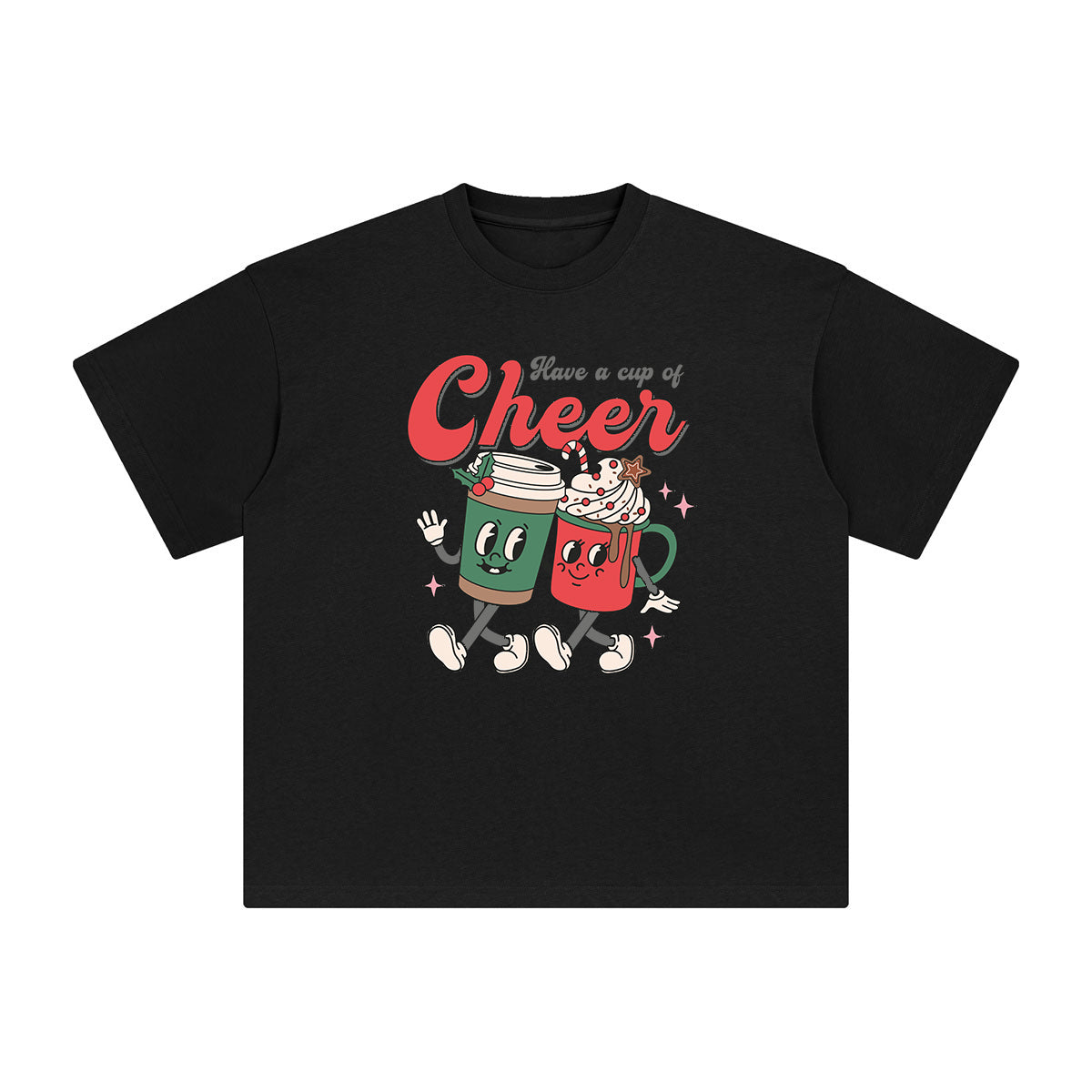 Have A Cup Of Cheer Graphic Tee-INNBLAC Fashion Apparel