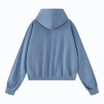 Vintage Washed Cotton Double‑Zip Hoodie