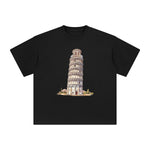 Leaning Tower of Pisa Graphic Tee-INNBLAC Fashion Apparel