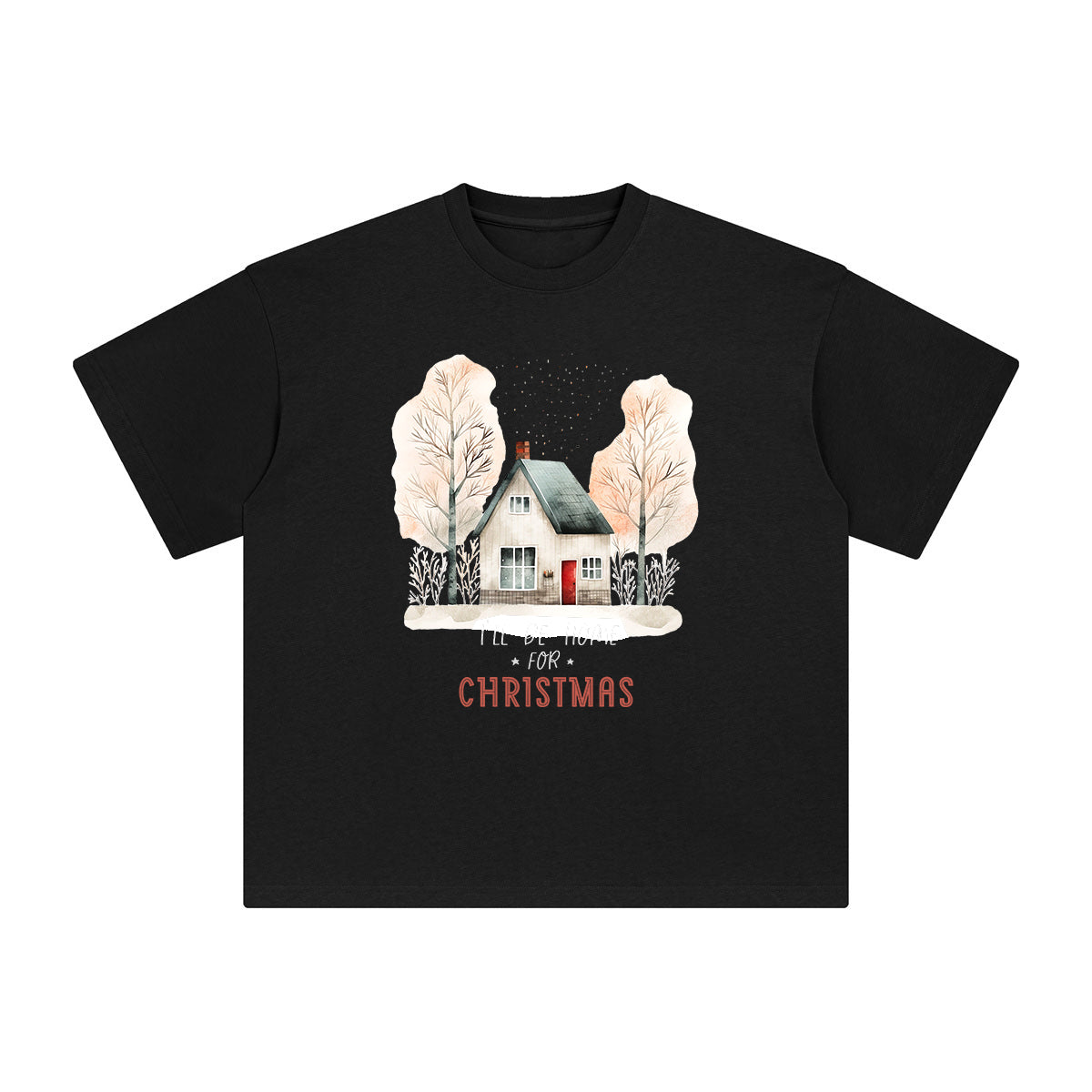 Christmas House Graphic Tee-INNBLAC Fashion Apparel