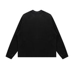 Washed Waffle Cotton Raglan Long Sleeve Tee 340G