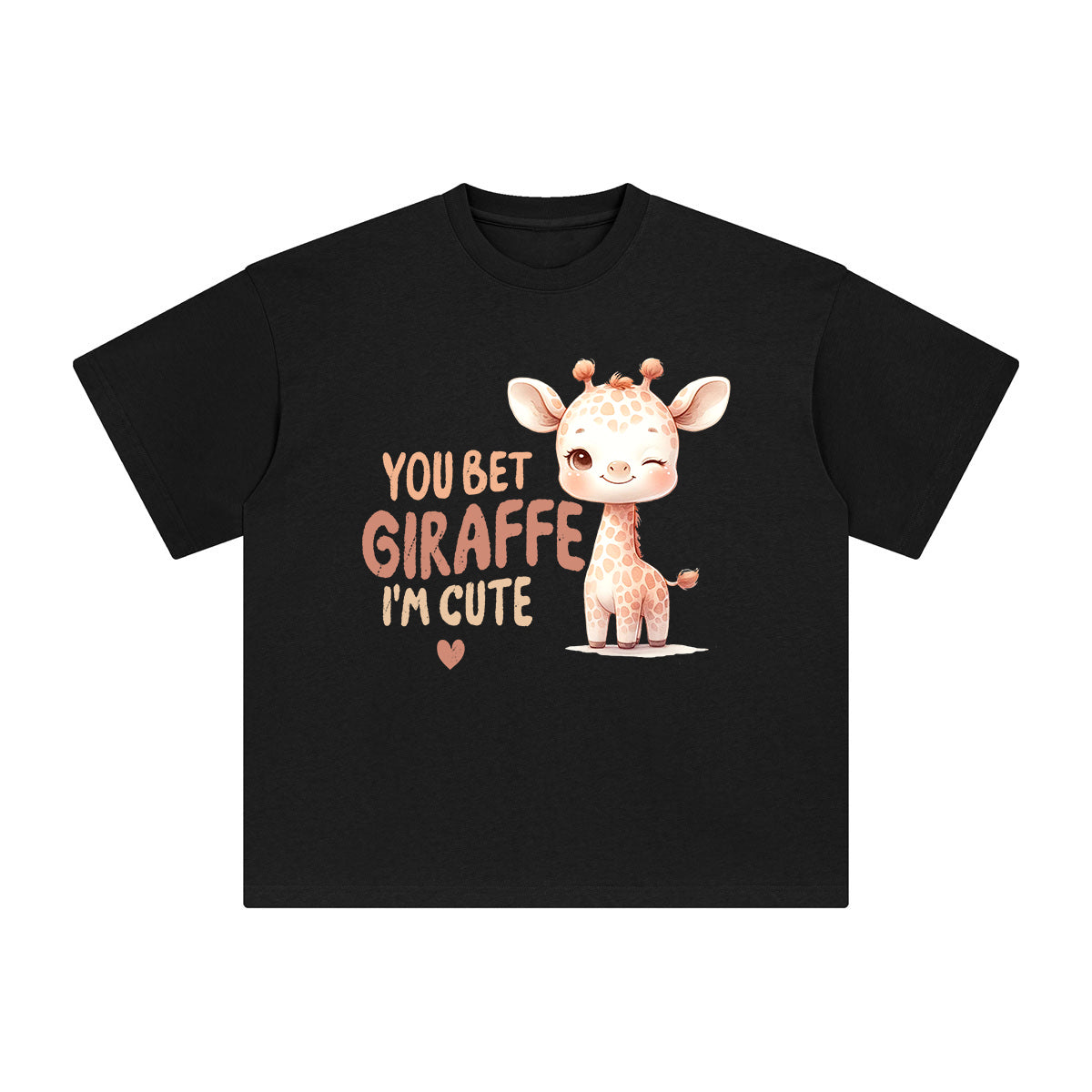 Cute Giraffe Graphic Tee-INNBLAC Fashion Apparel