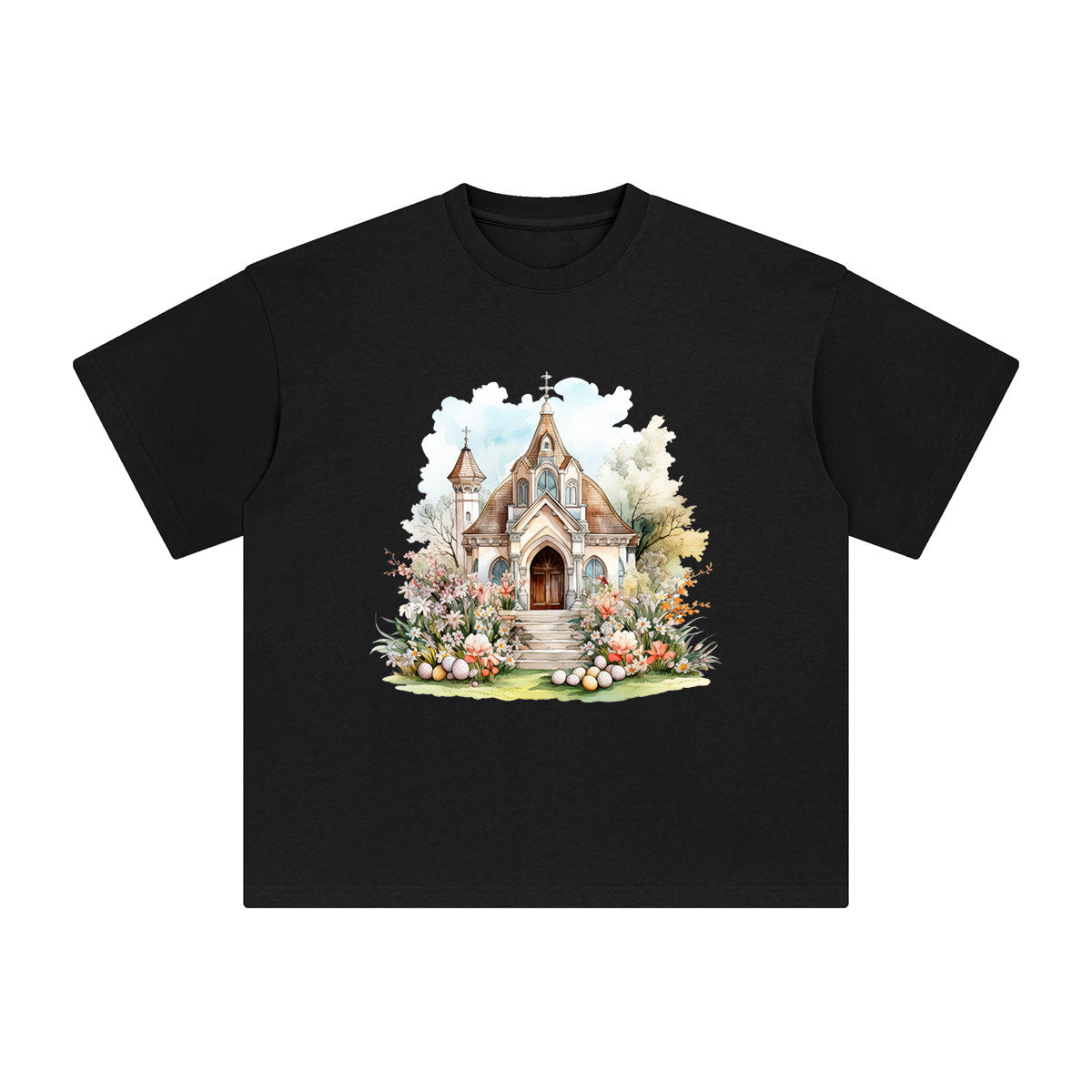 Church Graphic Tee-INNBLAC Fashion Apparel