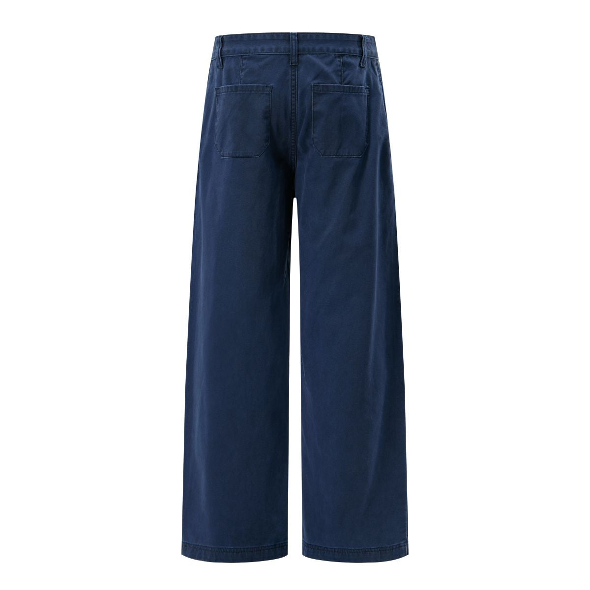 Straight‑Leg Casual Pants With Sword Embroidery