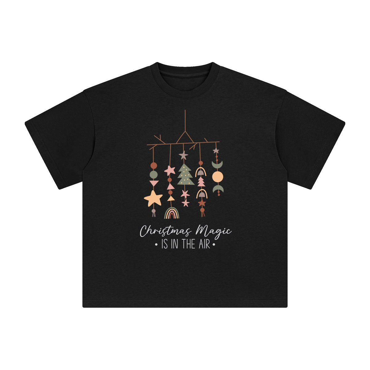 Boho Christmas Decoration Graphic Tee-INNBLAC Fashion Apparel