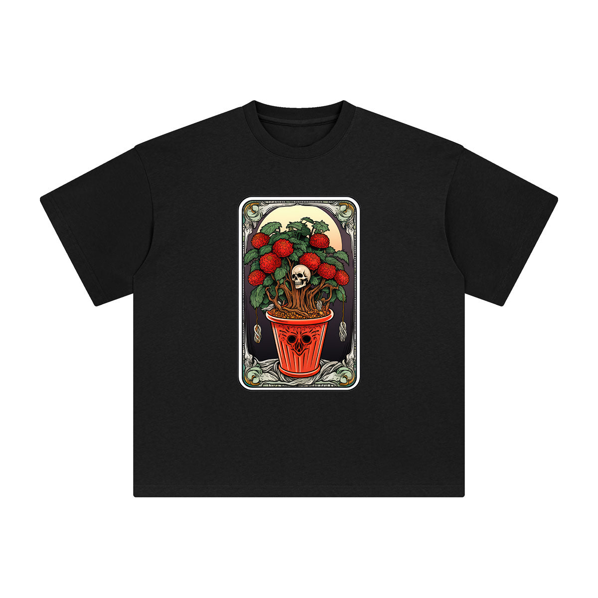 Pot Tarot Card Graphic Tee-INNBLAC Fashion Apparel