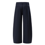 Solid Color Wide Leg Casual Pants
