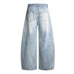 Gradient Washed Whiskered Relaxed Adjustable Hem Pants