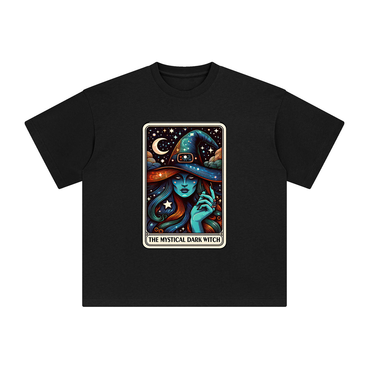 The Mystical Dark Witch Graphic Tee-INNBLAC Fashion Apparel