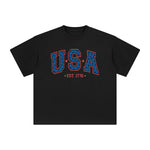 USA EST.1776 Graphic Tee-INNBLAC Fashion Apparel