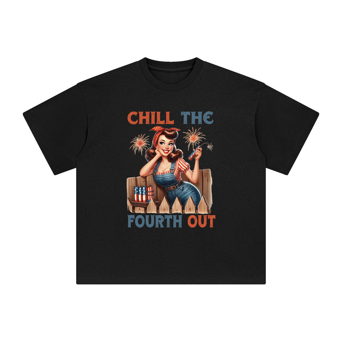 Chill The Fourth Out Graphic Tee-INNBLAC Fashion Apparel