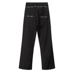 Barbed Wire Embroidered Bootcut Jeans