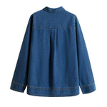 Vestido midi vaquero sin mangas con botones y aberturas en la parte delantera