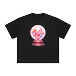Valentine Love Globe Graphic Tee-INNBLAC Fashion Apparel