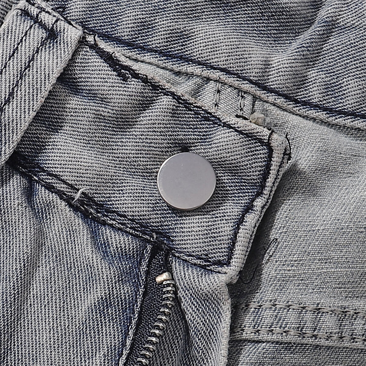 Heavily Distressed Vintage Wash Baggy Jeans