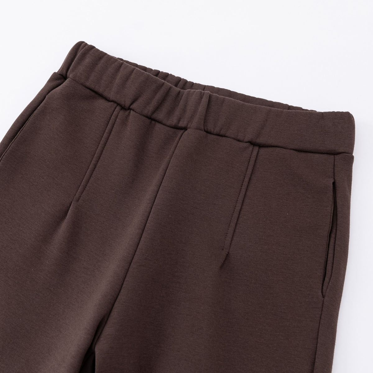 Women's Pleated Flared Plush Trousers