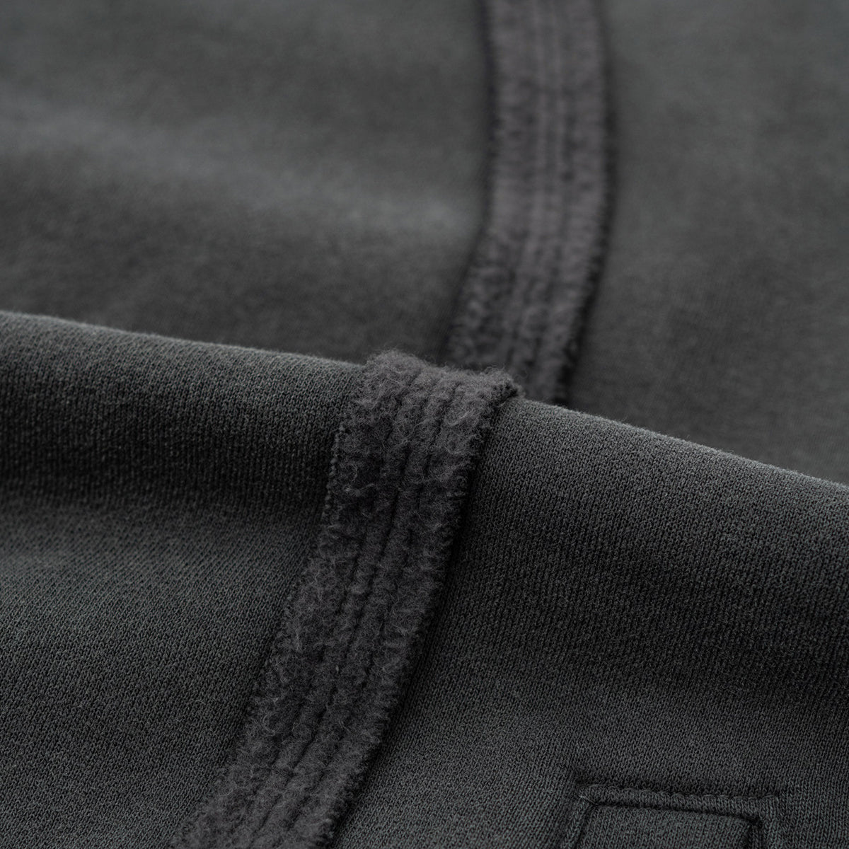 Double Slider Fleece Deconstructed Hoodie