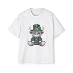 St Patricks Day Highland Cow Graphic Tee-INNBLAC Fashion Apparel