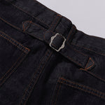 Classic Dark Wash Wide-Leg Denim Jeans