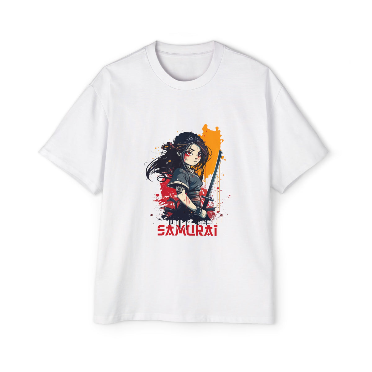 Kawaii Samurai Graphic Tee-INNBLAC Fashion Apparel