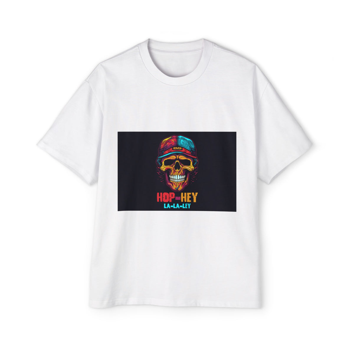 Colorful HipHop Skull Graphic Tee-INNBLAC Fashion Apparel
