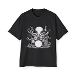 Octopus Playing Drums Graphic Tee-INNBLAC Fashion Apparel