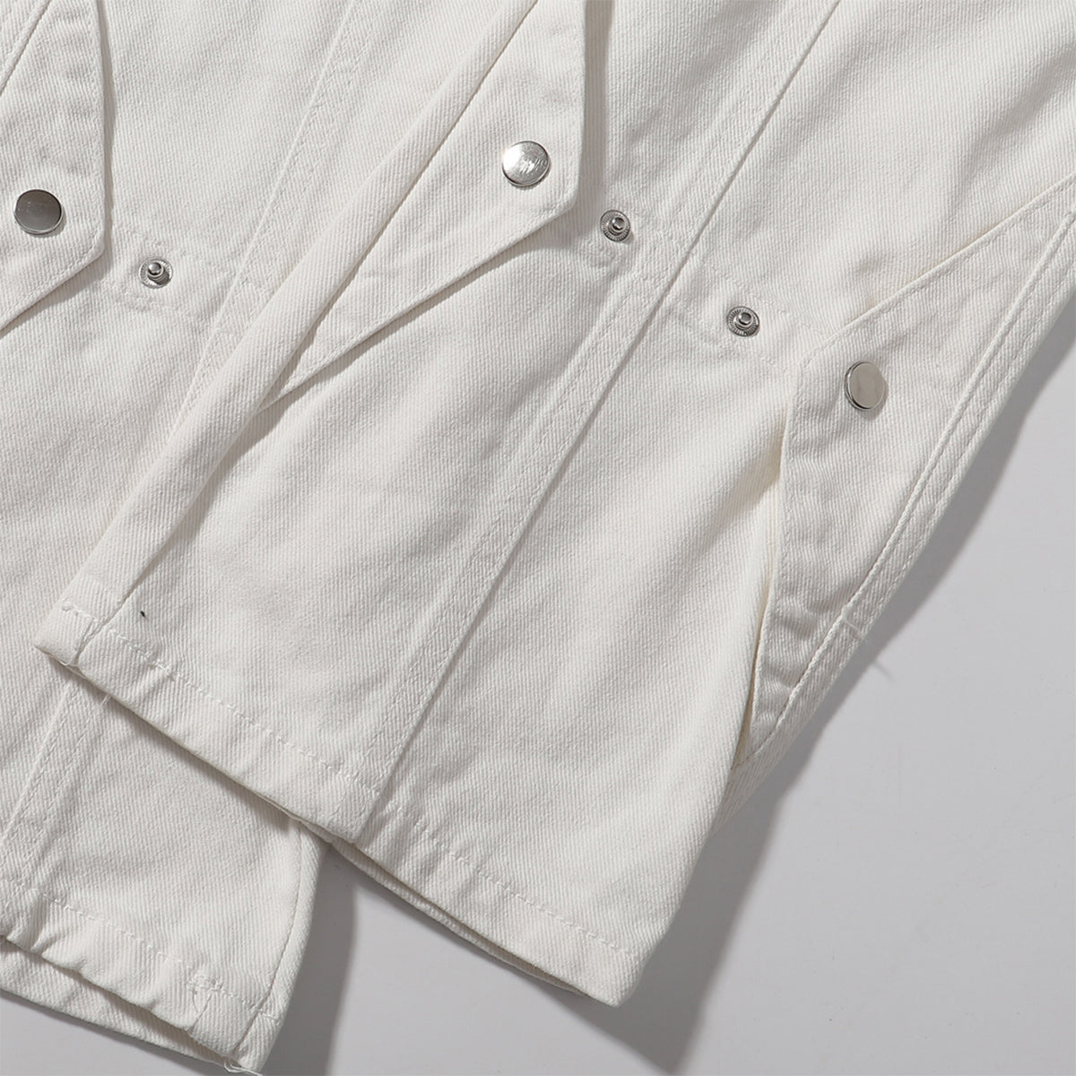 Snap Closure Flared Hem Utility Cargo Pants