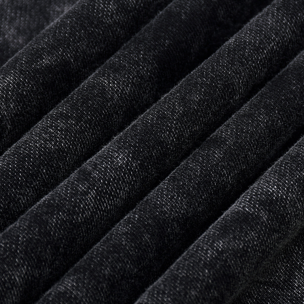 Stone-Washed Distressed Loose-Fit Sweatshirt