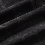 Streetwear Black Washed Denim Jacket