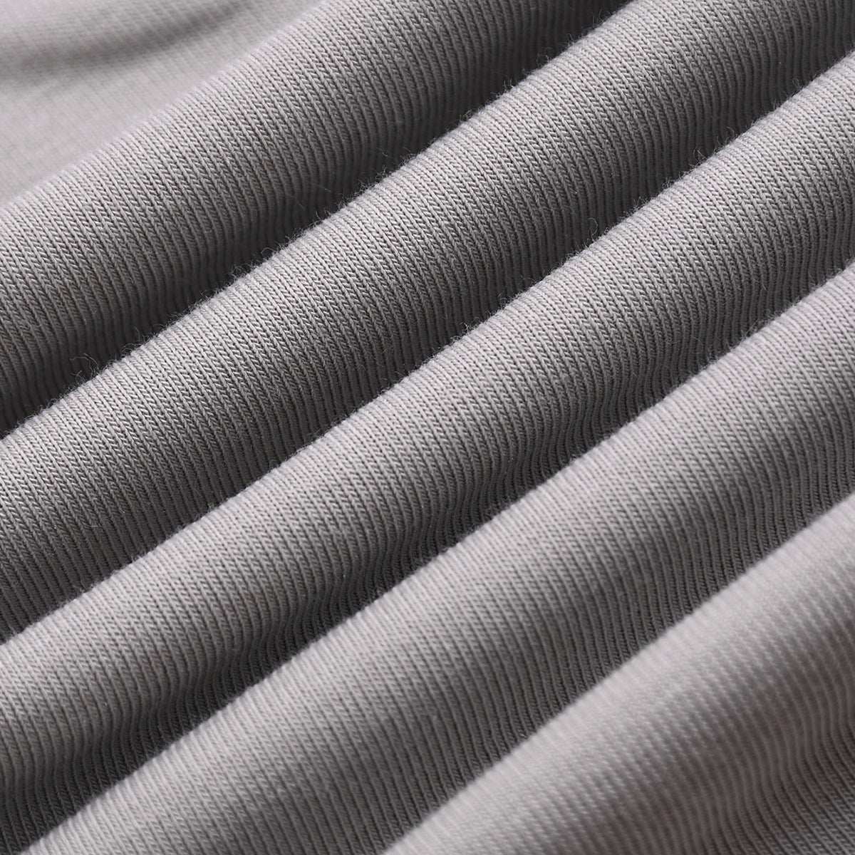 Solid-Color V-Neck Cotton T-Shirt 215gsm