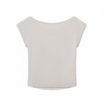 Solid Slim Fit Cropped Hot Girl Tee