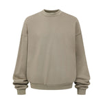 Brushed Fleece Soft Crewneck Pullover Sweatshirt