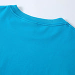 Boxy Raw Edge Washed Loose Short Sleeve Tee