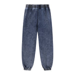 Washed Baggy Knit Denim Joggers