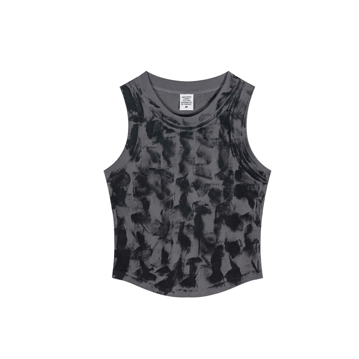Washed Distressed Crop Tank-INNBLAC Fashion Apparel