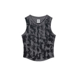 Washed Distressed Crop Tank-INNBLAC Fashion Apparel