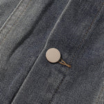 Butterfly Embroidery Denim Trucker Jacket