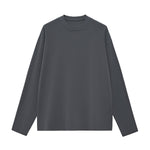 Solid Long-Sleeve Cotton T-Shirt 270gsm